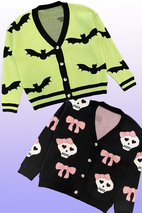 Halloween Cardigan Button Down