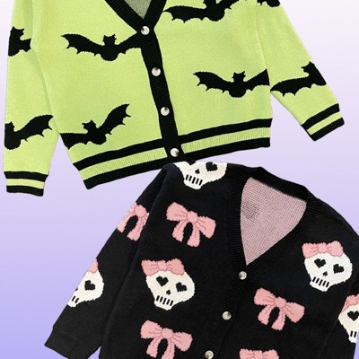 Halloween Cardigan Button Down