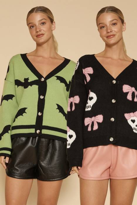 Halloween Cardigan Button Down