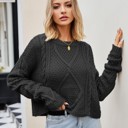  Cropped Knit Sweater
