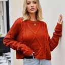  Cropped Knit Sweater