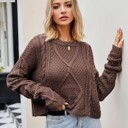  Cropped Knit Sweater