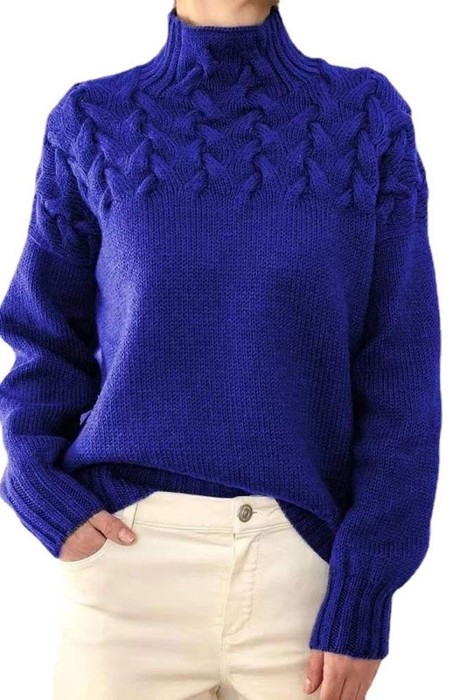 Mock Knit Sweater