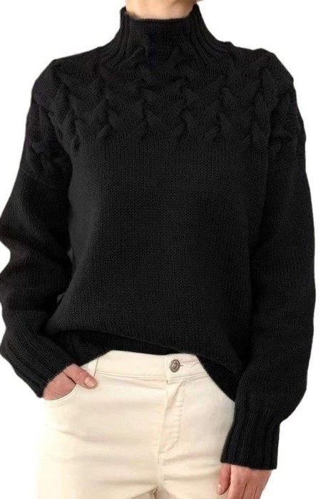 Mock Knit Sweater