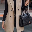  Sleeveless Blazer Vest 
