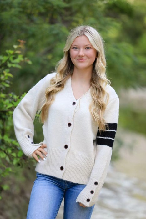 Knit Buttoned Front Cardigan