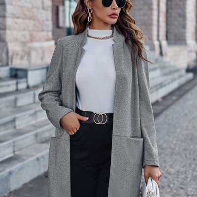 Long Open Front Blazer