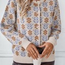  Floral button front cardigan