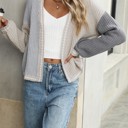  Open front knit cardigan