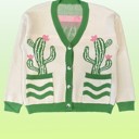  Cactus Flower Cardigan