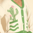  Cactus Flower Cardigan