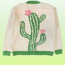  Cactus Flower Cardigan