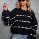 Small Black Chunky knit sweater