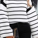  Striped knit sweater