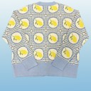  Lemon tiled cardigan