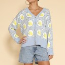  Lemon tiled cardigan