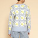  Lemon tiled cardigan