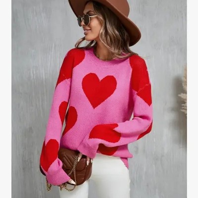 Heart Knit Sweater 