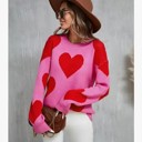  Heart Knit Sweater 