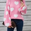 Small Fuzzy knit heart sweater