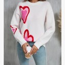  Heart knit sweater