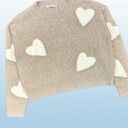  Heart Knit Sweater - Artistic Design