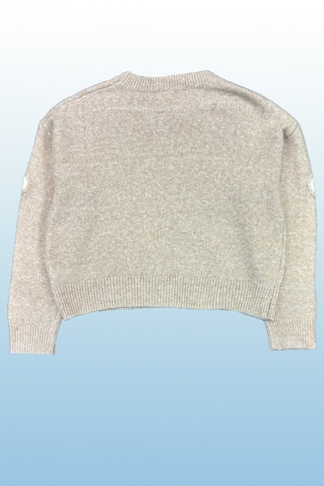 Heart Knit Sweater - Artistic Design