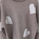  Heart Knit Sweater - Artistic Design