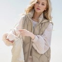  Puffer vest with Hoodie 