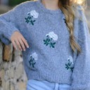  Rose Knit Sweater