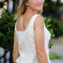  Button front tank top blouse