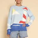  Lighthouse knit sweater