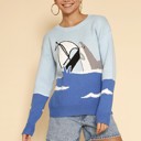 Small Shark attack knit sweater