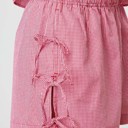 Small Red Bow Shorts
