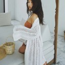  Miss Sparkling Open Knit Cover Up Robe