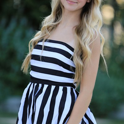 Striped Peplum Top