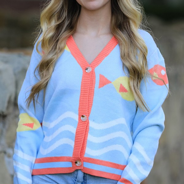 Fish bowl knit cardigan | Jane.com
