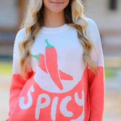 Feeling spicy knit sweater