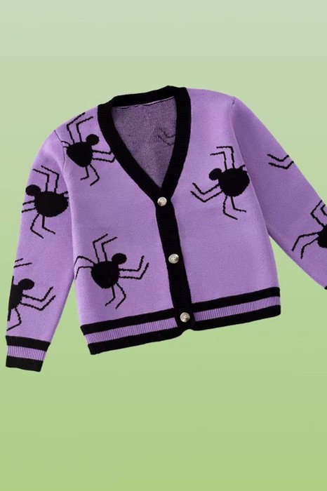 Spider knit cardigan