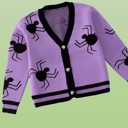 Large Spider knit cardigan
