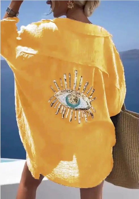 Evil Eye Sequin shirt