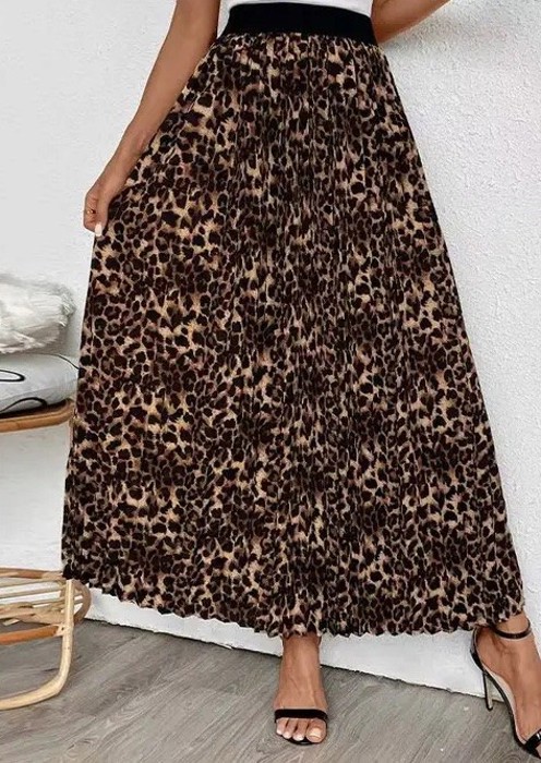 Leopard Maxi Skirt