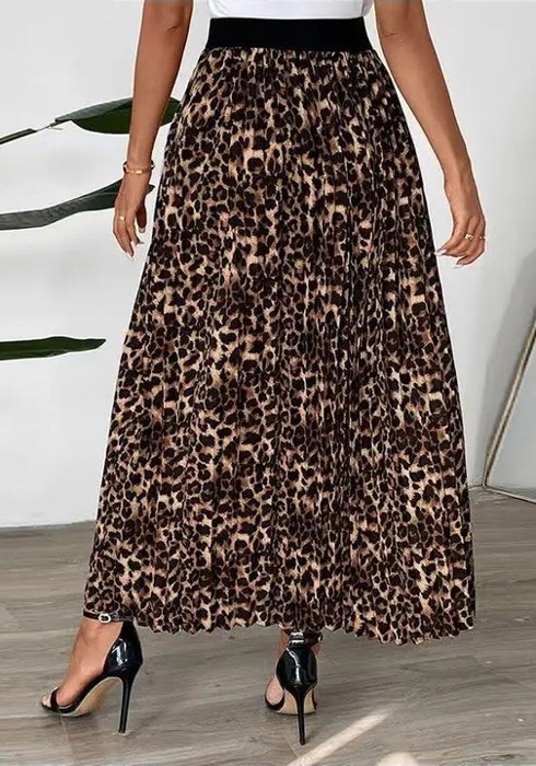 Leopard Maxi Skirt