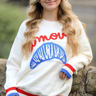 Amour Croissant Sweater