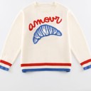  Amour Croissant Sweater