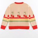  Cherry Retro Stripe Cardigan