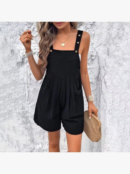 Casual Linen Overalls