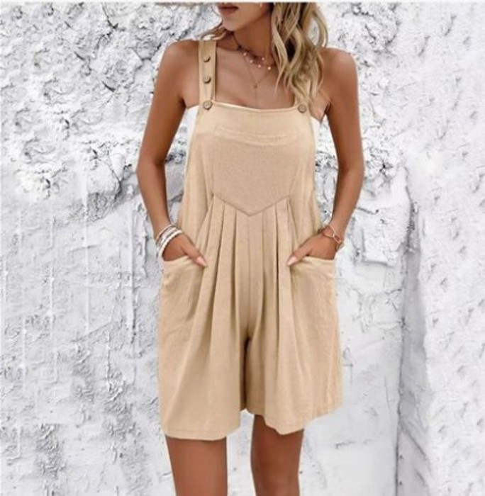 Casual Linen Overalls