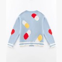  Colorful Capsule Pattern Cardigan 