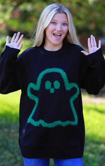 Glow-in-the-Dark Ghost Sweater